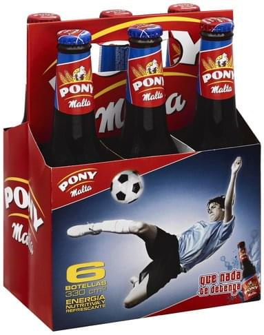 PONY MALTA VIDRIO 330ml (Paquete X 6 unids)
